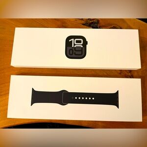 Apple Watch Series 10 (GPS) 46mm Aluminum Case Jet Black